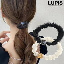 ヘアアクセサリー ヘアゴム オーガンジー シアー 透け感 ガーリー 大人っぽ 上品 華やか シンプル まとめ髪 簡単 ポニー シニヨン お団子 安い 激安 LU...