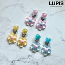 イヤリング レディース ハート フラワー かわいい ガーリー 春夏 リゾード 透明感 爽やか 差し色 クリップ 韓国 韓国っぽ lupis ルピス