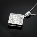 18金 ダイヤモンド1.2ct プリンセスカット スクエアネックレス ペンダント 1.2カラット K18WG ホワイトゴールド ダイアモンド レディース プレゼント ギフト 記念日 誕生日 ご褒美