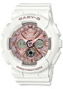 【CASIO】BABY-G ベビージー BA-130-7A1JF ホワイト BA-130 SERIES (防水 レディース 腕時計)【国内正規品】