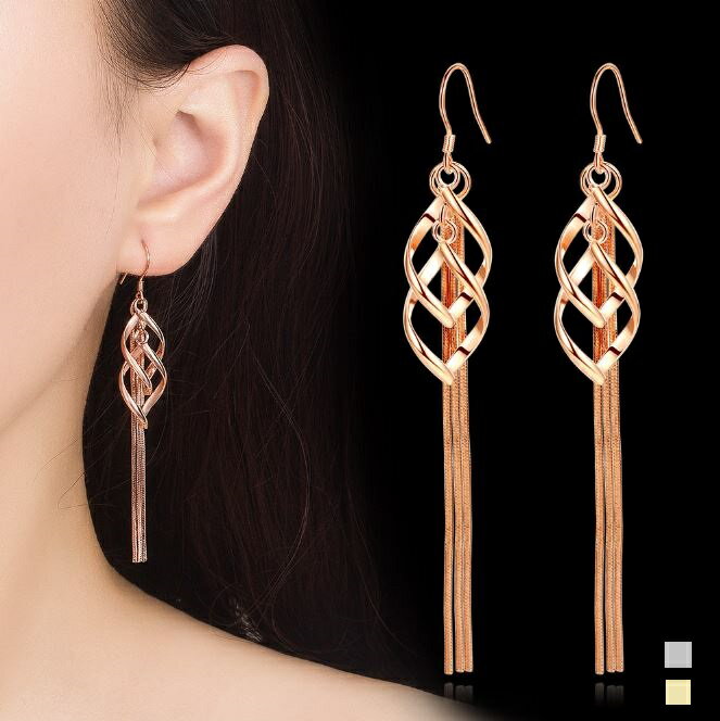 ピアス ロング 上品 小顔効果 存在感 誕生日 記念日 クリスマス 母の日 パーティー 結婚式 シルバー925 金属アレルギー対応