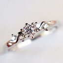 リング 指輪 レディース 女性 スワロフスキー 結婚指輪 ランキング入り 上品 職場 可愛い K18金RGP 金属アレルギー対応 誕生日 記念日 クリスマス 母...