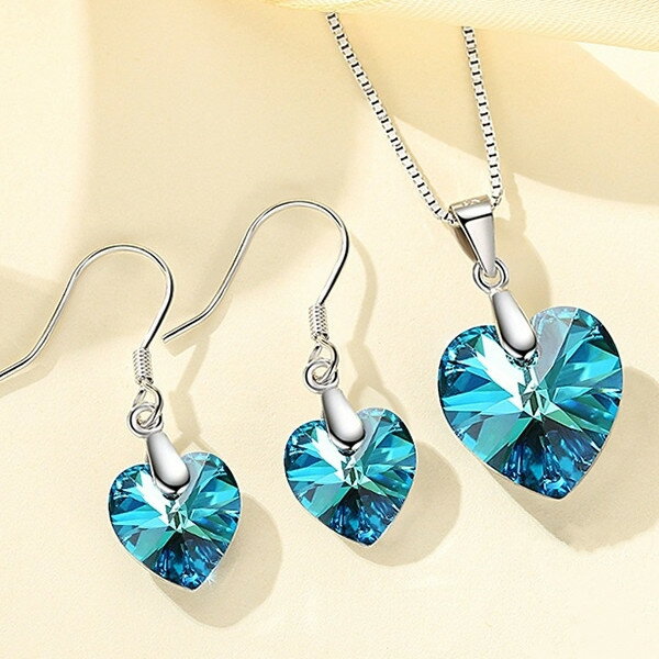 ピアス ネックレス ハート大粒上品 豪華 誕生日 記念日 クリスマス 母の日 結婚式 パーティー ランチ会..