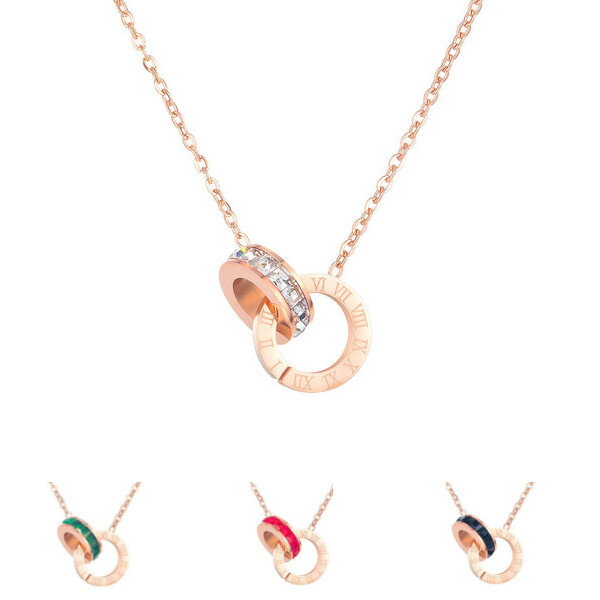 ネックレス 高級 ステンレス 可愛い ピンクゴールド 誕生日 記念日 クリスマス 母の日 テレワーク ラン..