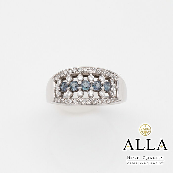 天然石　アレキサンドライト　ルース　天然石リング アレキサンドライトのペアリング♦︎天然石♢6月誕生石