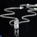 【全品70%OFFクーポン 円高還元セール!!4/20-21】 ネックレス レディース モアサナイト ホワイト ブルー シルバー925 シルバー 1ct アズキ...