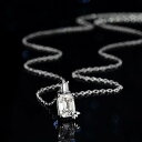 【全品70%OFFクーポン 円高還元セール!!4/20-21】 ネックレス レディース モアサナイト ホワイト ブルー シルバー925 シルバー 1ct アズキ...