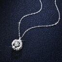 【全品70%OFFクーポン 円高還元セール!!4/20-21】 ネックレス レディース モアサナイト ホワイト シルバー925 シルバー 0.5ct アズキチェ...