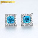 【全品70%OFFクーポン 円高還元セール!!4/20-21】 ピアス 両耳用 FORMICA Nanocrystal シルバー925 スタッド ブルー シルバ...
