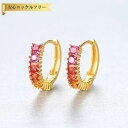 【全品70%OFFクーポン 円高還元セール!!4/20-21】 ピアス 両耳用 FORMICA Nanocrystal シルバー925 フープ マルチカラー イ...