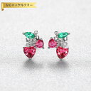 【全品70%OFFクーポン 円高還元セール!!4/20-21】 ピアス 両耳用 FORMICA Nanocrystal レッド シルバー925 ピンクゴールド ...