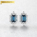 【全品70%OFFクーポン 円高還元セール!!4/20-21】 ピアス 両耳用 FORMICA Nanocrystal ブルー シルバー925 シルバー スタッ...