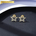 【全品70%OFFクーポン 円高還元セール!!4/20-21】 ピアス 両耳用 キュービックジルコニア ホワイト シルバー925 イエローゴールド スタッド 可...