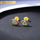 【全品70%OFFクーポン 円高還元セール!!4/20-21】 ピアス 両耳用 レディース キュービックジルコニア マルチカラー シルバー925 イエローゴール...