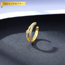 【全品70%OFFクーポン 円高還元セール!!4/20-21】 イヤカフ 片耳用 レディース キュービックジルコニア ホワイト シルバー925 イエローゴールド...