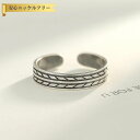 【全品65%OFFクーポン 先着500名様限定 スタートダッシュセール】 リング フリーサイズ9〜16号 シルバー925 シルバー 石なし エスニック ブラック...