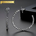 【全品70%OFFクーポン 円高還元セール!!4/20-21】 ピアス 両耳用 キュービックジルコニア マルチカラー ホワイト 真鍮 イエローゴールド シルバー...