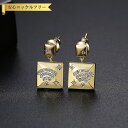 【全品70%OFFクーポンで1194円 祝イーグルス勝利&楽天カードデー】 ピアス 両耳用 キュービックジルコニア ホワイト 真鍮 イエローゴールド スタッド 揺れる ゆれる ぶら下がり おしゃれ モチーフ 星 スター star e20030307