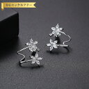 【全品70%OFFクーポンで1194円 先着300名様 ご愛顧感謝デーコラボ】 ピアス 両耳用 キュービックジルコニア ホワイト 真鍮 ピンクゴールド シルバー...