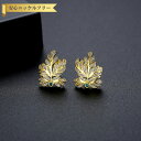 【全品70%OFFクーポンで1194円 祝イーグルス勝利&楽天カードデー】 ピアス 両耳用 レディース キュービックジルコニア ホワイト 真鍮 イエローゴールド シルバー スタッド e22091808