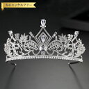 【全品65%OFFクーポン 先着500名様限定 スタートダッシュセール】 ティアラ キュービックジルコニア ホワイト 真鍮 シルバー エレガント おしゃれ きれ...