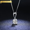 【全品70%OFFクーポン 円高還元セール!!4/20-21】 ネックレス レディース モアサナイト ホワイト シルバー925 シルバー 1ct ベネチアンチェ...