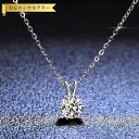 【全品70%OFFクーポン 円高還元セール!!4/20-21】 ネックレス レディース モアサナイト ホワイト シルバー925 シルバー 1ct アズキチェーン...