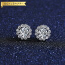 【全品70%OFFクーポン 円高還元セール!!4/20-21】 ピアス 両耳用 0.5Carat Pair モアサナイト シルバー925 ホワイト シルバー 人...