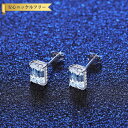 【全品70%OFFクーポン 円高還元セール!!4/20-21】 ピアス 両耳用 レディース モアサナイト ホワイト シルバー925 シルバー 1ct スタッド ...