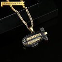 【全品70%OFFクーポン 円高還元セール!!4/20-21】 ネックレス キュービックジルコニア ブラック 真鍮 イエローゴールド カジュアル モチーフ 飛行...