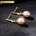 【全品70%OFFクーポン 円高還元セール!!4/20-21】 ピアス 両耳用 淡水パール ホワイト ピンク パープル シルバー925 シルバーとイエローゴール...