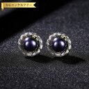 【全品70%OFFクーポン 円高還元セール!!4/20-21】 ピアス 両耳用 淡水パール ホワイト ブラック シルバー925 シルバーとイエローゴールド スタ...