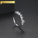 【全品70%OFFクーポン!! ワンダフル3DAYS】 リング レディース キュービックジルコニア ホワイト 真鍮 イエローゴールド ピンクゴールド シルバー 9号 11号 14号 r19030905