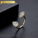 【全品70%OFFクーポン 円高還元セール!!4/20-21】 リング レディース キュービックジルコニア ホワイト 真鍮 イエローゴールド シルバー フリーサ...