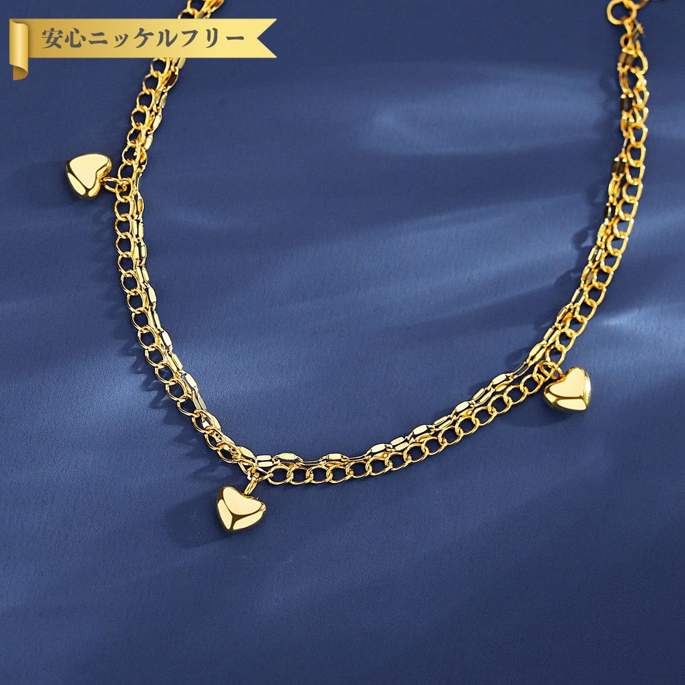 【50%OFFクーポン対象商品!!サンフラワーセールクーポン!先着500名様】 アンクレット レディース 石なし ステンレス イエローゴールド ta211027...