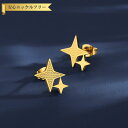 【全品70%OFFクーポンで900円 ラストスパート3DAYS 先着500名様】 ピアス 両耳用 石なし ステンレス イエローゴールド スタッド おしゃれ 可愛...