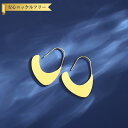 【全品70%OFFクーポンで1194円 祝イーグルス勝利&楽天カードデー】 ピアス 両耳用 レディース 石なし ステンレス イエローゴールド フック te21110102