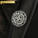 【全品70%OFFクーポン 円高還元セール!!4/20-21】 ブローチ キュービックジルコニア ホワイト 真鍮 シルバー 上品 エレガント 大人 おしゃれ き...