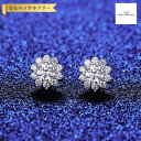【全品70%OFFクーポン!!店舗法人化記念 Thanks4DAYSセール】 ピアス 両耳用 レディース モアサナイト ホワイト シルバー925 シルバー ms...
