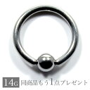 【ご希望の方にもう1個プレゼント】 ボディピアス 14G 軟骨ピアス 14g メンズ レディース つけっぱなし サージカルステンレス 金属アレ..