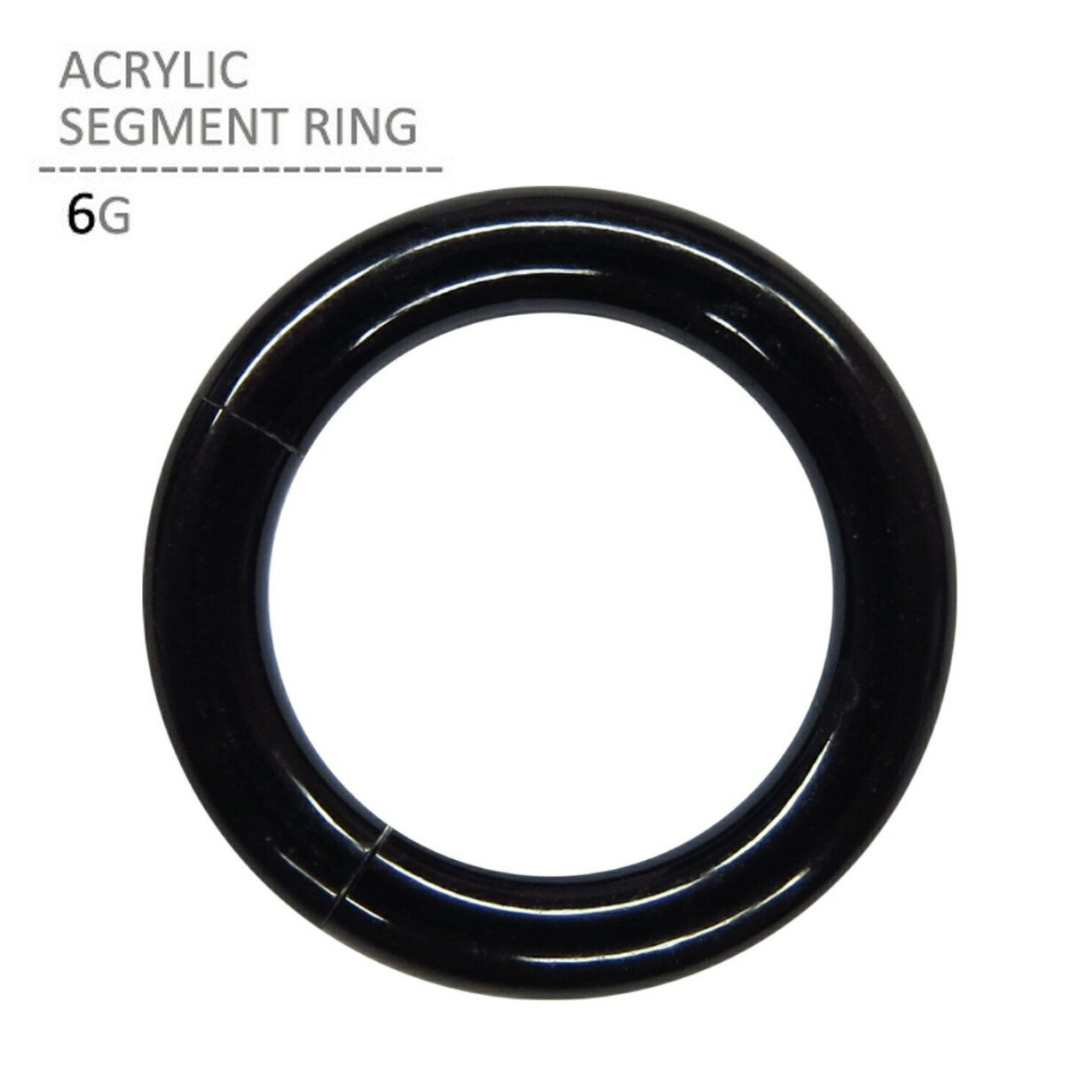 ボディピアス 軽い 6G アクリル セグメントリング 耳ピアス レディース メンズ 拡張 金属アレルギー対応 片耳用 耳 ピアス イヤーロブ ボディーピアス 父の日 ギフト