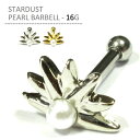 スターダストパールバーベル 16G ボディピアス ボディーピアス 軟骨ピアス イヤーロブ トラガス ヘリックス 耳たぶ ゴールド 星 惑星 ピアッシング ステンレス ジュエルズ(4)