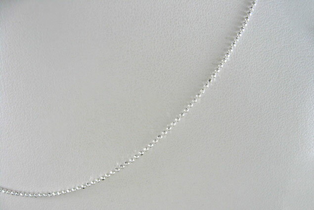 シルバー925 カットボール ネックレスチェーン 50cm ギフト対応