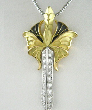 K18 ��������������� K18WG �ۥ磻�ȥ������ �������å� �ڥ����ȥͥå��쥹 2�����פ��Ѳ��� ĳ D0.45ct 10.2g ���ե��б�