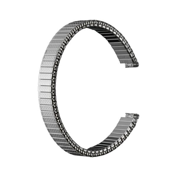 Material｜ 原材料 ステンレススチール(304) Size｜ サイズ（本体幅-取付幅） 9-8mm Comment｜ 商品説明 「BAMBIメタル」はデザイン・仕様などバリエーション豊富なスタンダードモデルです。 ステンレススチール・伸縮タイプ・鏡面仕上げ。 エバータイプは引っ張ると伸びるので、時計を着け外しする際にバックルや美錠を外す手間がかかりません。 全長 : 155mm 厚み : 3.2mm 調整方法 : エバータイプ 表面仕上げ : 鏡面 Information｜ 備考 金額変更ある時はご注文確認後変更します。 他サイトでも販売していますのでお急ぎのお客様は在庫確認お願いします。 当店2006年創業の時計宝石専門店で御座います。 各ブランドホールクロック、壁掛け時計、置時計、腕時計修理もお任せ下さい！