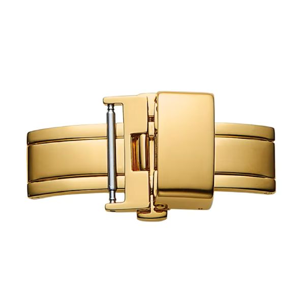 BAMBI バンビ Dバックル 腕時計ベルト レザーバックル ステンレススチール ゴールド ZG010 16mm 18mm 20mm ギフト対応 送料無料