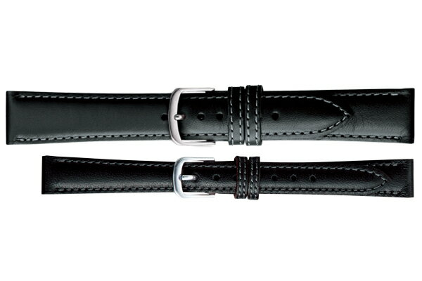 腕時計ベルト BAMBI バンビ 牛革 BCE115A 黒 メンズ 16mm 17mm 18mm 19mm 20mm ギフト対応 送料無料