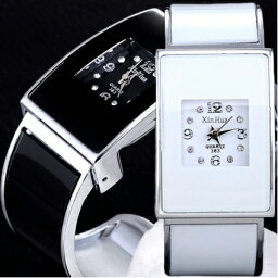 腕時計 レディース おしゃれ 安い かわいい バングルウォッチ プレゼント Jewel ジュエル スクエアケース