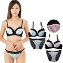 ブラジャー ショーツ セット セクシー ブラジャーセット ブラジャーショーツセット 3/4カップ モールドカップ Jewel ショーツセット
