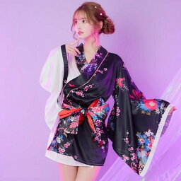 浴衣 ドレス 大人 着物 和風 花魁 コスプレ よさこい 衣装 浴衣ドレス Jewel ジュエル バイカラー 着物ドレス